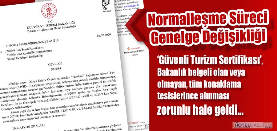 Normalleşme Süreci Genelge Değişikliği
