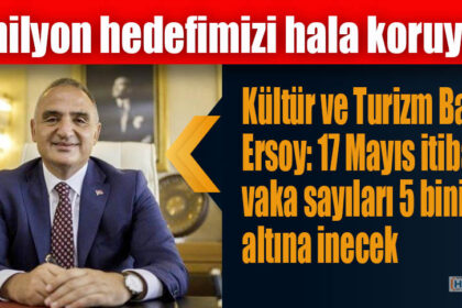 Kültür ve Turizm Bakanı Ersoy: 17 Mayıs itibarıyla vaka sayıları 5 binin altına inecek