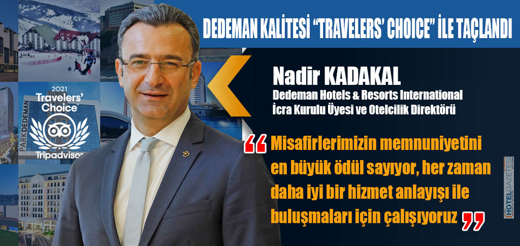 DEDEMAN KALİTESİ “TRAVELERS’ CHOICE” İLE TAÇLANDI