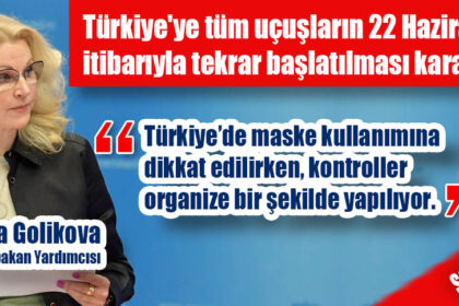 Son dakika haberine göre; Rusya, Türkiye'ye tüm uçuşların 22 Haziran itibarıyla tekrar başlatılması kararı aldı.