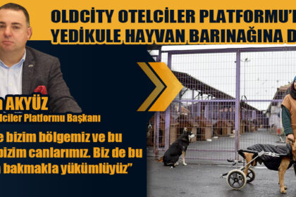 OLDCİTY OTELCİLER PLATFORMU’NDAN YEDİKULE HAYVAN BARINAĞINA DESTEK