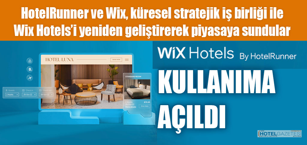 WİX HOTELS BY HOTELRUNNER KULLANIMA AÇILDI