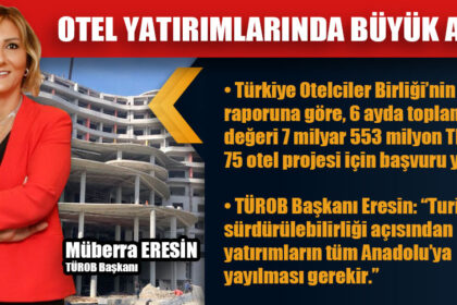 OTEL YATIRIMLARINDA BÜYÜK ARTIŞ