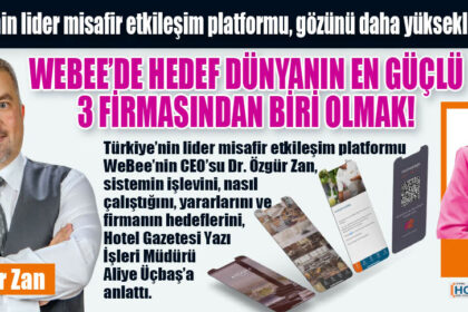 WEBEE’DE HEDEF DÜNYANIN EN GÜÇLÜ 3 FİRMASINDAN BİRİ OLMAK!