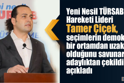 Yeni Nesil TÜRSAB Hareketi Lideri Tamer Çiçek, seçimlerin demokratik bir ortamdan uzak olduğunu savunarak adaylıktan çekildiğini açıkladı