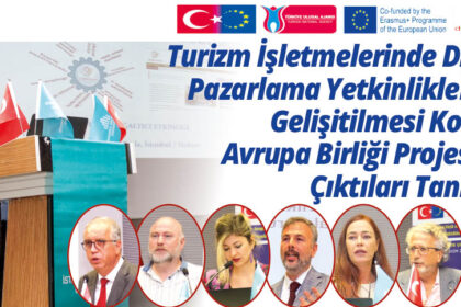 Turizm İşletmelerinde Dijital Pazarlama Yetkinliklerinin Gelişitilmesi Konulu Avrupa Birliği Projesinin Çıktıları Tanıtıldı
