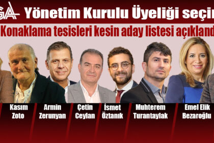 TGA Yönetim Kurulu Üyeliği seçimi, Konaklama tesisleri kesin aday listesi açıklandı
