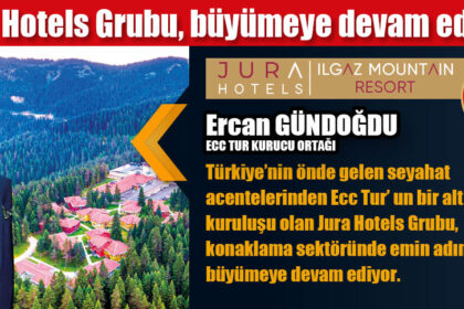 Türkiye’nin önde gelen seyahat acentelerinden Ecc Tur’ un bir alt kuruluşu olan Jura Hotels Grubu, konaklama sektöründe emin adımlarla büyümeye devam ediyor.