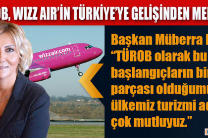 TÜROB, WIZZ AIR’İN TÜRKİYE’YE GELİŞİNDEN MEMNUN