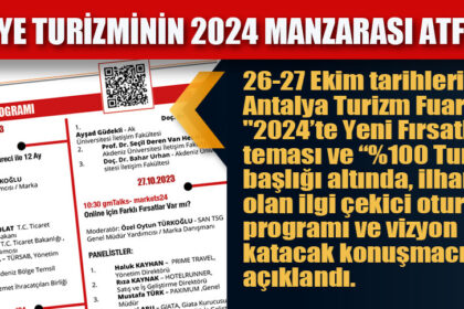 TÜRKİYE TURİZMİNİN 2024 MANZARASI ATF23’TE