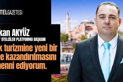 Türk turizmine yeni bir ivme kazandırılmasını temenni ediyorum