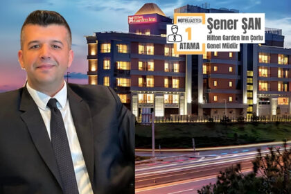 Şener Şan, Hilton Garden Inn Çorlu'nun Yeni Genel Müdürü Oldu